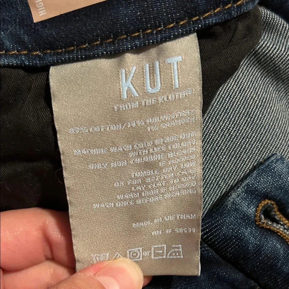 Kut from the Kloth Meg High Rise Wide Leg Jeans - Picture 6 of 6
